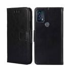 For TCL 20B 6159K Crystal Texture Leather Phone Case(Black) - 1