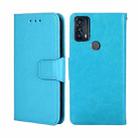 For TCL 20B 6159K Crystal Texture Leather Phone Case(Sky Blue) - 1