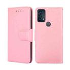 For TCL 20B 6159K Crystal Texture Leather Phone Case(Pink) - 1