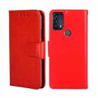 For TCL 20B 6159K Crystal Texture Leather Phone Case(Red) - 1