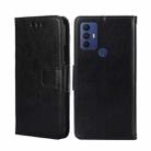For TCL 30 SE/306/305 / Sharp Aqous V6/V6 Plus Crystal Texture Leather Phone Case(Black) - 1