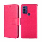 For TCL 30 SE/306/305 / Sharp Aqous V6/V6 Plus Crystal Texture Leather Phone Case(Rose Red) - 1