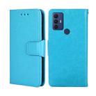 For TCL 30 SE/306/305 / Sharp Aqous V6/V6 Plus Crystal Texture Leather Phone Case(Sky Blue) - 1