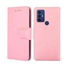 For TCL 30 SE/306/305 / Sharp Aqous V6/V6 Plus Crystal Texture Leather Phone Case(Pink) - 1