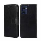 For TCL 30V 5G T781S Crystal Texture Leather Phone Case(Black) - 1