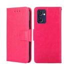 For TCL 30V 5G T781S Crystal Texture Leather Phone Case(Rose Red) - 1