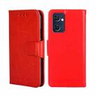 For TCL 30V 5G T781S Crystal Texture Leather Phone Case(Red) - 1