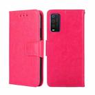 For TCL 205 Crystal Texture Leather Phone Case(Rose Red) - 1