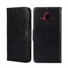 For Fujitsu Arrows F-52B Crystal Texture Leather Phone Case(Black) - 1