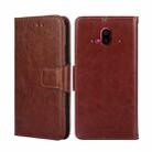 For Fujitsu Arrows F-52B Crystal Texture Leather Phone Case(Brown) - 1