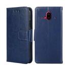 For Fujitsu Arrows F-52B Crystal Texture Leather Phone Case(Royal Blue) - 1