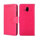 For Fujitsu Arrows F-52B Crystal Texture Leather Phone Case(Rose Red) - 1