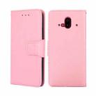 For Fujitsu Arrows F-52B Crystal Texture Leather Phone Case(Pink) - 1