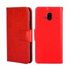 For Fujitsu Arrows F-52B Crystal Texture Leather Phone Case(Red) - 1