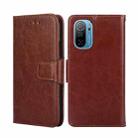 For Ulefone Note 13P Crystal Texture Leather Phone Case(Brown) - 1