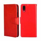 For Sharp Simple Sumaho 6-A201SH Crystal Texture Leather Phone Case(Red) - 1