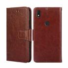 For Alcatel Axel / Lumos Crystal Texture Leather Phone Case(Brown) - 1