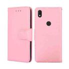 For Alcatel Axel / Lumos Crystal Texture Leather Phone Case(Pink) - 1