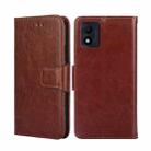 For Alcatel 1B 2022 Crystal Texture Leather Phone Case(Brown) - 1