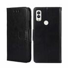 For Kyocera Android One S9/Digno Sanga Edition Crystal Texture Leather Phone Case(Black) - 1