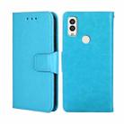 For Kyocera Android One S9/Digno Sanga Edition Crystal Texture Leather Phone Case(Sky Blue) - 1