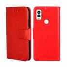 For Kyocera Android One S9/Digno Sanga Edition Crystal Texture Leather Phone Case(Red) - 1