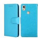 For Kyocera KY-51B Crystal Texture Leather Phone Case(Sky Blue) - 1