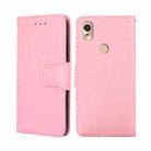 For Kyocera KY-51B Crystal Texture Leather Phone Case(Pink) - 1