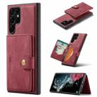 For Samsung Galaxy S22 Ultra JEEHOOD Retro Magnetic Detachable Phone Case(Red) - 1