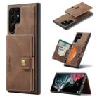 For Samsung Galaxy S22 Ultra JEEHOOD Retro Magnetic Detachable Phone Case(Brown) - 1