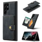 For Samsung Galaxy S22 Ultra JEEHOOD Retro Magnetic Detachable Phone Case(Black) - 1