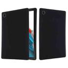 For Samsung Galaxy Tab A8 10.5 2021 Solid Color Liquid Silicone Shockpoof Tablet Case(Black) - 1