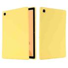 For Samsung Galaxy Tab A7 2020 Solid Color Liquid Silicone Shockpoof Tablet Case(Yellow) - 1
