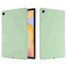 For Samsung Galaxy Tab S6 Lite Solid Color Liquid Silicone Shockpoof Tablet Case(Green) - 1