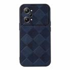 For OPPO K10 Pro 5G Weave Plaid PU Phone Case(Blue) - 1