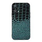 For OPPO Realme 9 Pro / Realme V25 Crocodile Top Layer Cowhide Leather Phone Case(Cyan Blue) - 1