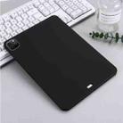For iPad Pro 12.9 2022 / 2021 / 2020 / 2018 Pure Color Liquid Silicone Shockproof Tablet Case (Black) - 7