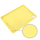 For iPad Pro 12.9 2022 / 2021 / 2020 / 2018 Pure Color Liquid Silicone Shockproof Tablet Case (Yellow) - 4