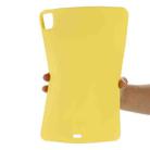 For iPad Pro 12.9 2022 / 2021 / 2020 / 2018 Pure Color Liquid Silicone Shockproof Tablet Case (Yellow) - 6