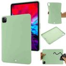 For iPad Pro 12.9 2022 / 2021 / 2020 / 2018 Pure Color Liquid Silicone Shockproof Tablet Case (Green) - 1