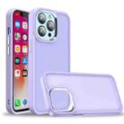 For iPhone 13 Charm Pupil Frosted Skin Feel Phone Case(Purple) - 1