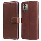 For Nokia G21 / G11 Classic Calf Texture Flip Leather Phone Case(Brown) - 1