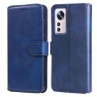 For Xiaomi 12 / 12X Classic Calf Texture Flip Leather Phone Case(Blue) - 1