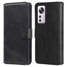 For Xiaomi 12 / 12X Classic Calf Texture Flip Leather Phone Case(Black) - 1