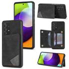 For Samsung Galaxy A52 / A52s 5G Line Card Holder Phone Case(Black) - 1