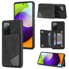 For Samsung Galaxy S20 Line Card Holder Phone Case(Black) - 1