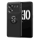 For OPPO K10 Pro Metal Ring Holder TPU Phone Case(Black) - 1