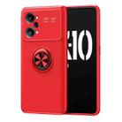 For OPPO K10 Pro Metal Ring Holder TPU Phone Case(Red) - 1