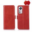 For Xiaomi 12 Lite Crazy Horse Top Layer Cowhide Leather Phone Case(Red) - 1
