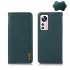 For Xiaomi 12 Lite KHAZNEH Nappa Top Layer Cowhide Leather Phone Case(Green) - 1